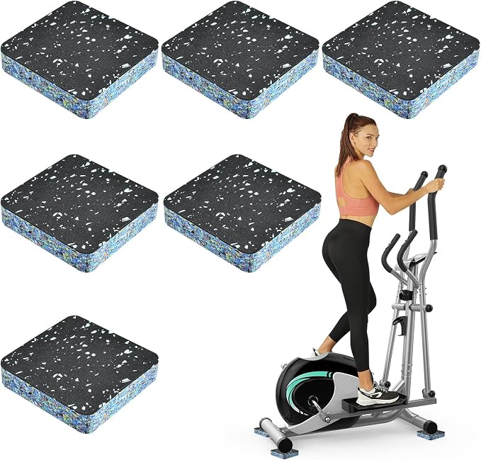 6 Pcs Anti-Vibration Rubber Mat, High Density Mats by Unknown