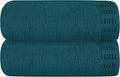 Cotton 2 Pack Oversized Bath Towel Set 28x55 inches, Large Bath Towels, Ultra Absorbant Compact Quickdry & Lightweight Towel, Ideal for Gym Travel Camp Pool - Teal