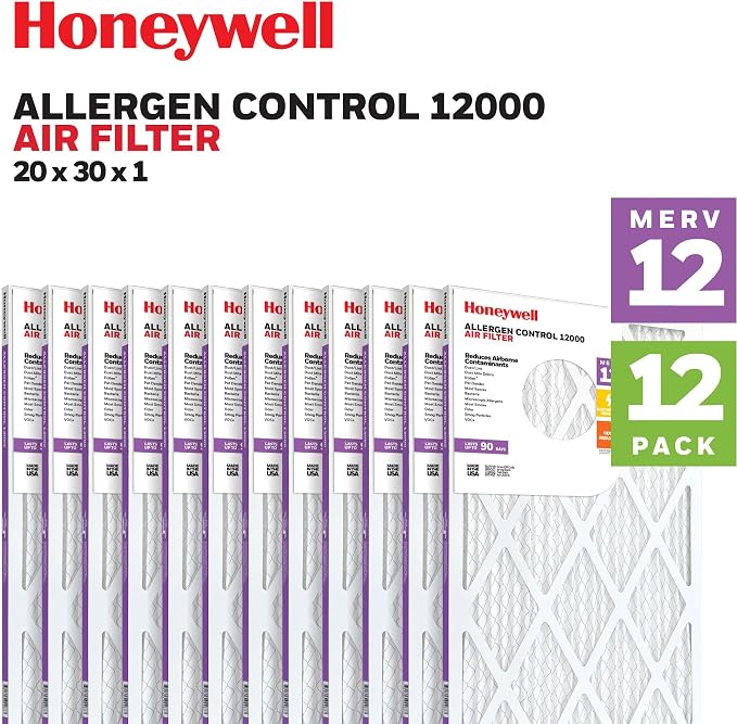 Honeywell 20x30x1 MERV 12 Electrostatic Pleated HVAC AC Furnace Air Filter | - Image 2