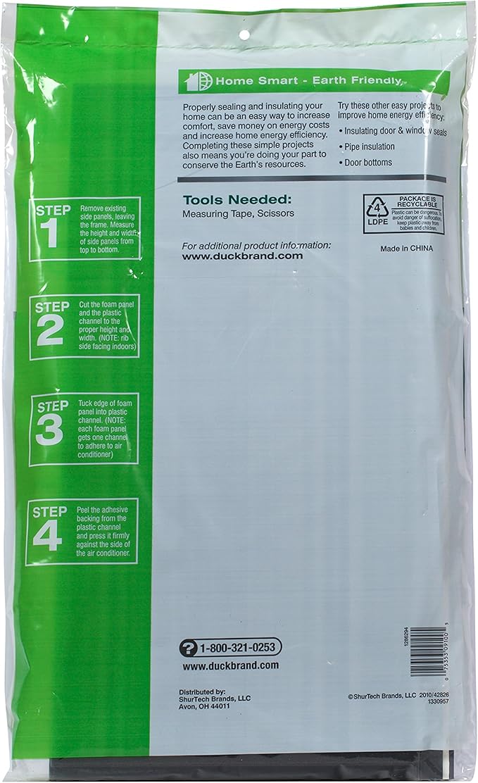 Duck Brand Air Conditioner Foam Insulating Panels, 18-Inch x 9-Inch x 7/8-Inch - Image 2