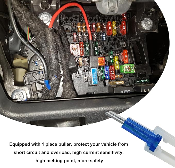 250PCS Car Fuses Assortment Kit, Low Profile Mini Blade Fuses, Low Tall/STD Box - Image 5