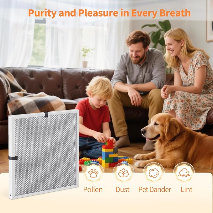 2-Pack 18x18x1 MERV 8 Reusable & Washable Electrostatic Air Filters - Image 7