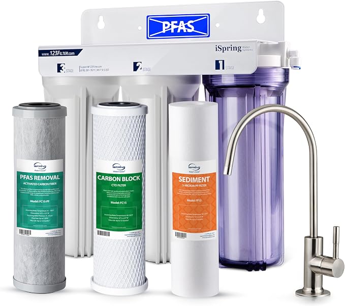 iSpring US31-PF Classic 3-Stage Under Sink Water Filtration System by iSpring