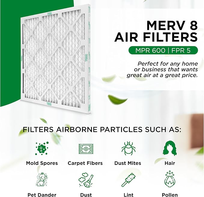 Mann+Hummel 12x24x1 MERV 8 Pleated HVAC AC Furnace Air Filters. 4 Pack. - Image 4