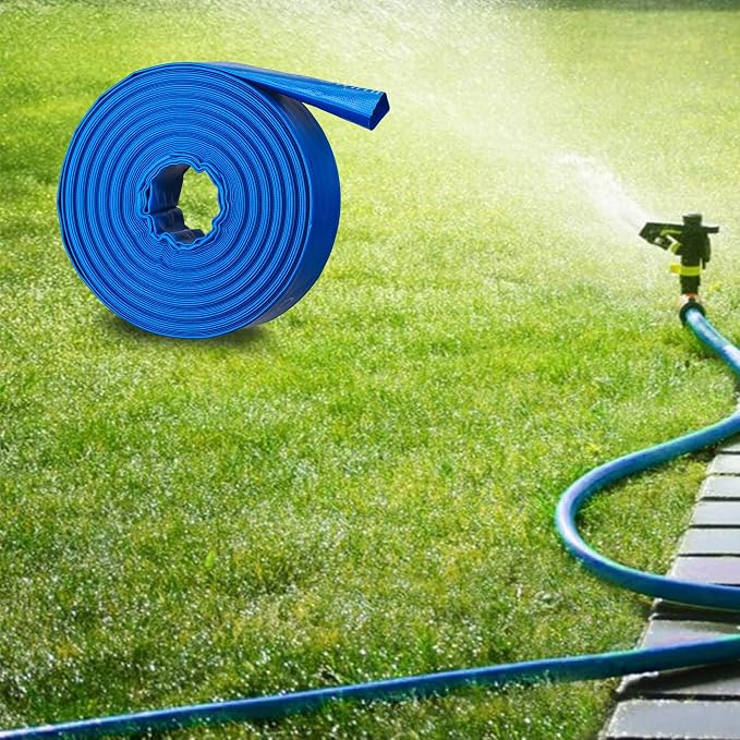 2" x 100FT Pool Backwash Hose, Heavy-Duty Pool Hose, Lay Flat Discharge Hose - Image 7