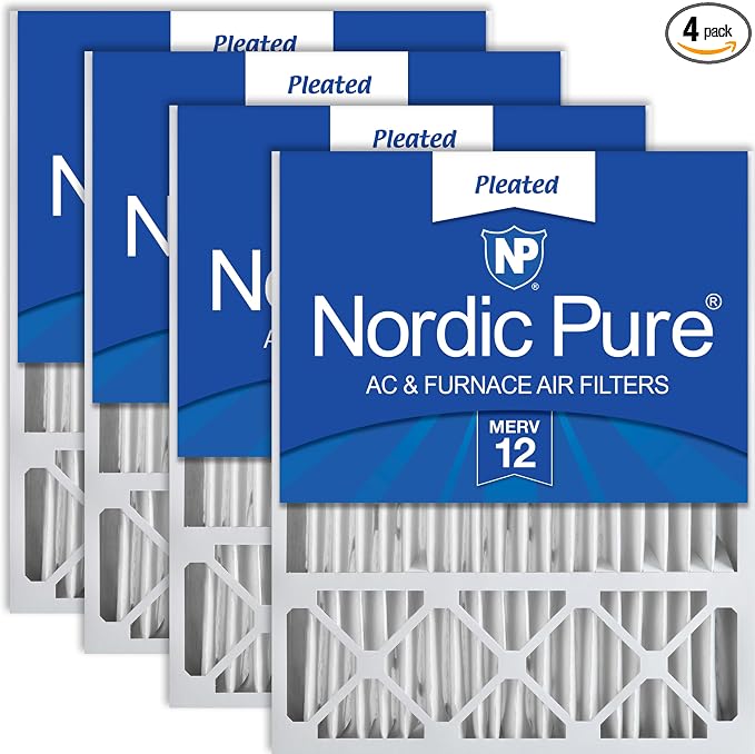 Nordic Pure 20x25x5 Honeywell/Lennox Replacement MERV 12 Air Filters 4 Pack by NordicPure