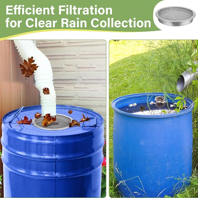 6" Rain Water Barrel Screen Filter - Image 4