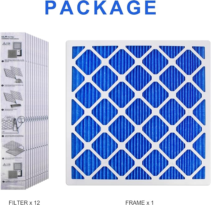 LEKEN 20x20x1 AC Furnace HVAC Filter Reusable Electrostatic Filters MERV 13 - Image 3