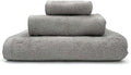 Lincoln & Palm 3 Piece Turkish Towels Set, Thick, Soft, Plush 700 GSM Spa & Hotel Quality, Silver Infused SILVERbac | Bath 58x30, Hand 30x16, Face Wash Cloth 13x13 (3 Piece Towel Set, Silver)