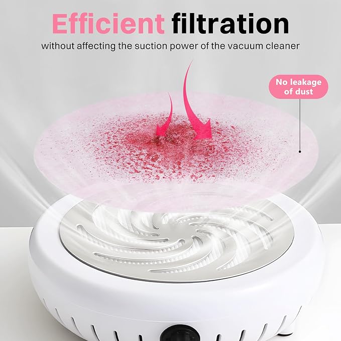 200 Sheets Nail Dust Collector Filter Paper Disposable Nail Dust Filters - Image 4