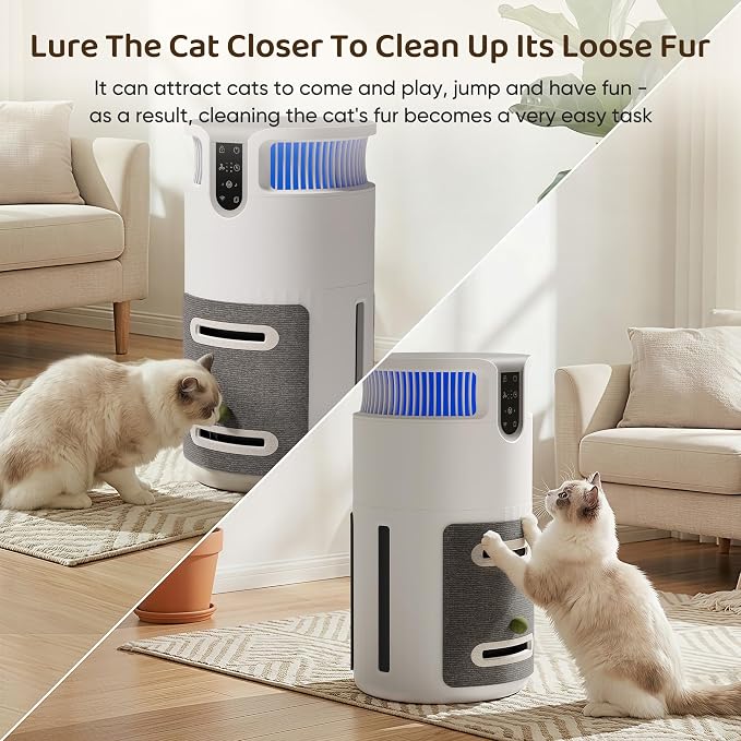 Greesum Pet Air Purifier for Cats, 320m³/h CADR Smart Air Cleaner - Image 2