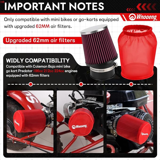 62mm Mini Bike Air Filter Cover - Image 3