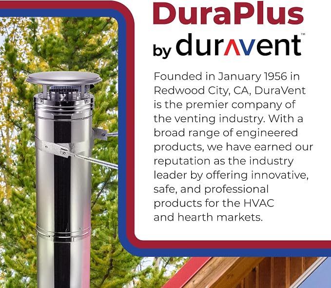 DuraVent DuraPlus 8 Inch Stainless Steel Round Chimney Cap - Image 6