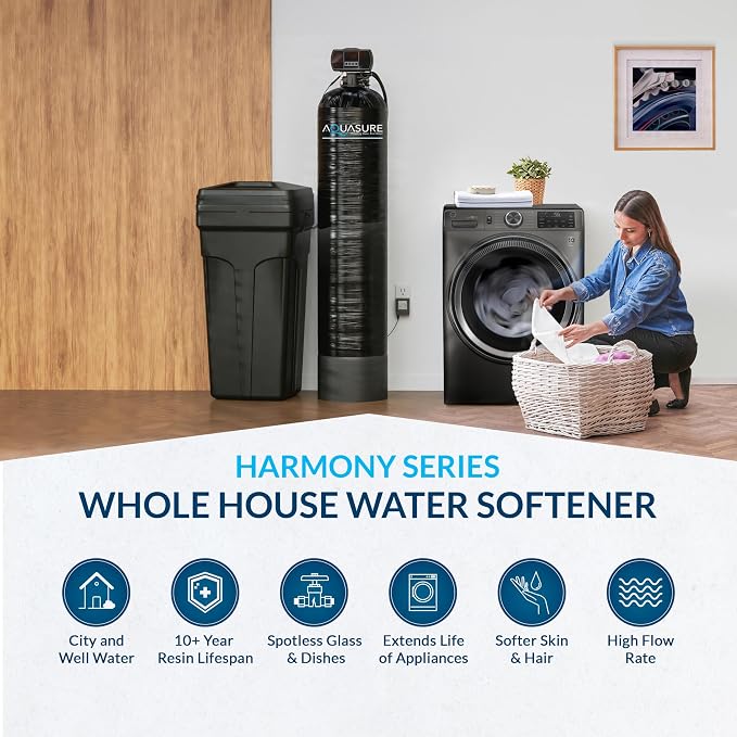 Aquasure Harmony Series 48, 000 Grains Whole House Water Softener w/High - Image 2