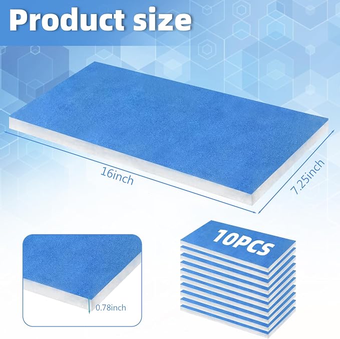 U0U 10 Pieces Paint Booth Filters, Portable Spray Booth Filter, Paint Booth - Image 2