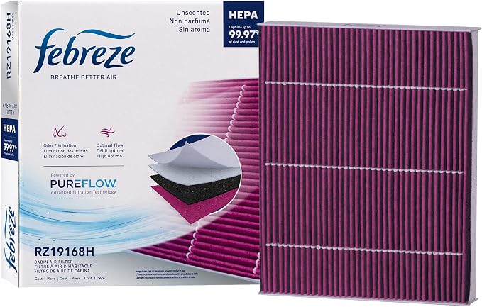 Febreze Odor Control HEPA Cabin Air Filter by PUREFLOW RZ19168H Fits 2010-2017 by Febreze