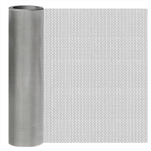 10 Mesh Stainless Steel Mesh Screen 304, 15.7'' x 147'' Metal Mesh Screen by welcometoyagjia