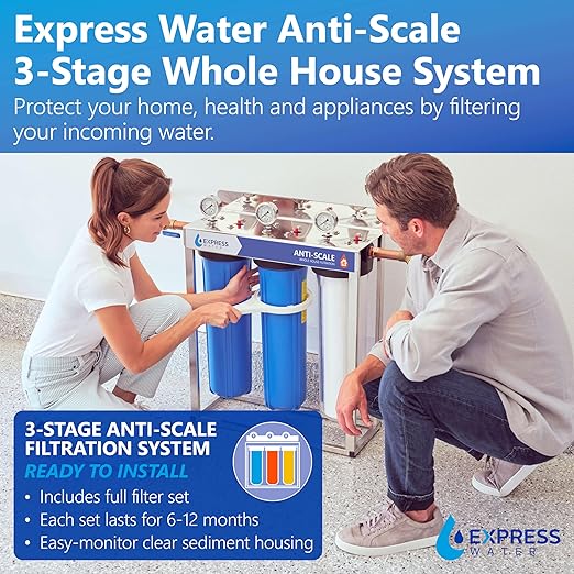 Whole Home Water Filter System| ANTI-SCALE | 3 Stage Water Purifier Whole Home - Image 2