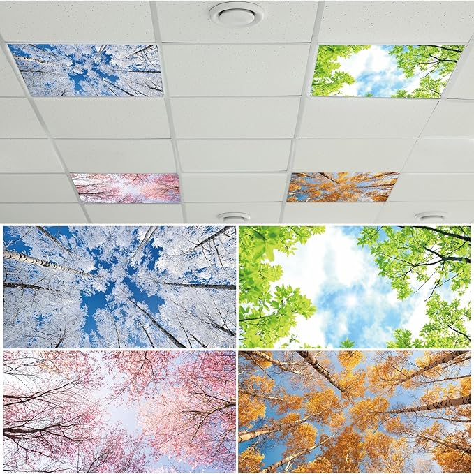 4 Pcs Fluorescent Light Covers by Wiooffen