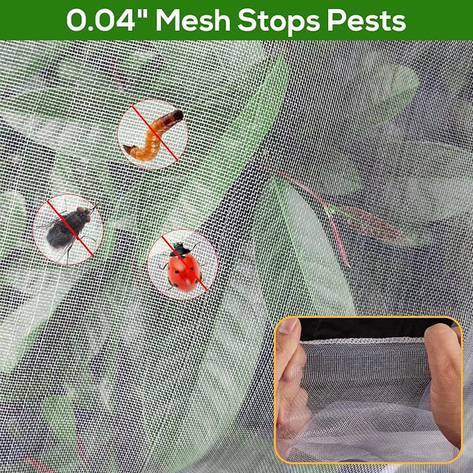 7.8 x 7.8 ft Large Fruit Tree Netting Cover - Image 6