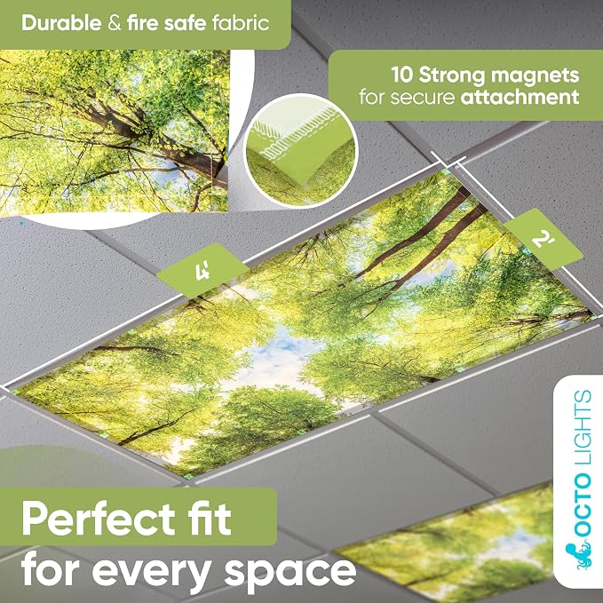 Magnetic Tree Cover for Fluorescent Or LED Fixture - Image 2