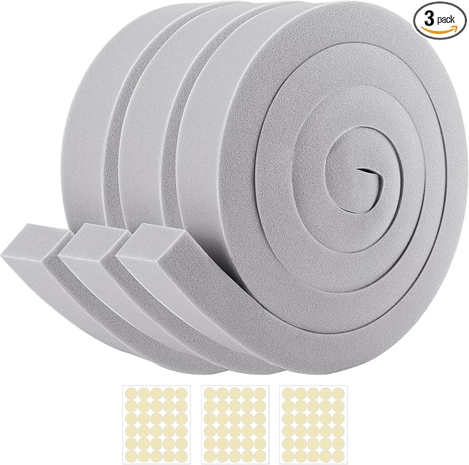 moonoom 3 Pcs Foam Air Conditioner Weatherseal Tape-2''x1''x6.5ft Air by moonoom