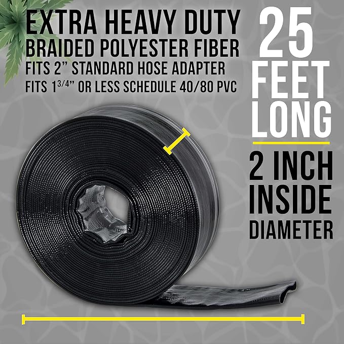 U.S. Pool Supply Pool Backwash Hose 2 Inch Diameter x 25 Feet - Image 3