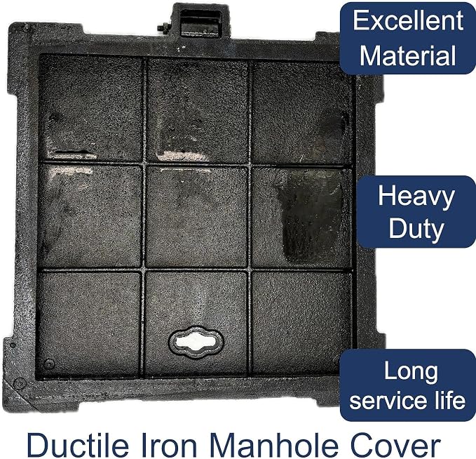 24x24 In Cast Iron Manhole Cover and Frame - Image 3