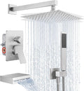 KES Bathtub Shower Faucet Set with Waterfall Tub Spout Shower System 3-Function Shower Faucets Sets Complete with 10 Inch Rain Shower Head, XB6305F18-BN