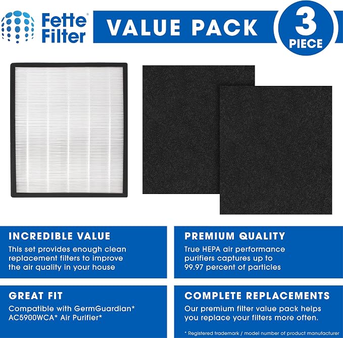 Fette Filter - Premium H13 True HEPA Replacement Filter J Compatible - Image 2