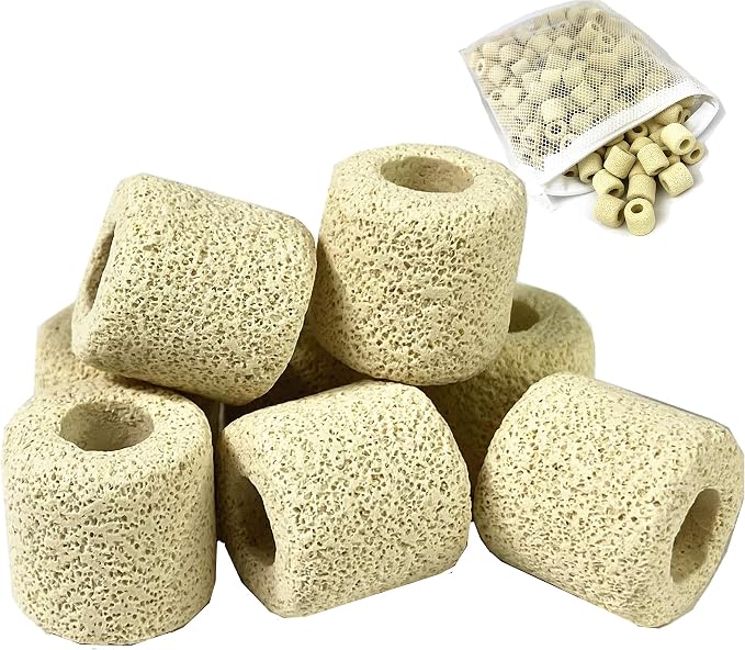 Ceramic Filter Media Bio Filter Rings 1lb / 2lb / 4lb / 8lb by Reefing+Art