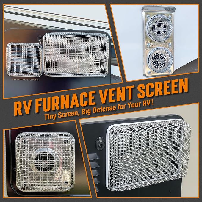 TONDA RV Furnace Vent Screen, Bug Screens Heater Vent Cover - Image 5