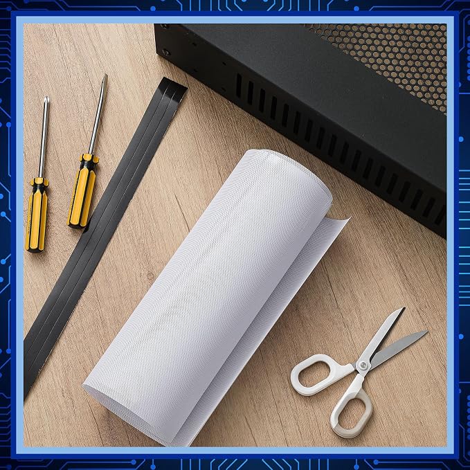 Woanger 2 Pcs 1000 x 300 mm DIY PC Case Dust Filter PC Fan Mesh Filter Air Vent - Image 7