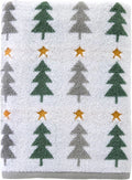 SKL Home Christmas/Winter Multi Trees 100% Cotton Premium Bath Towel, 500 GSM, Soft & Absorbent, Reversible Jacquard, Decorative, Multi