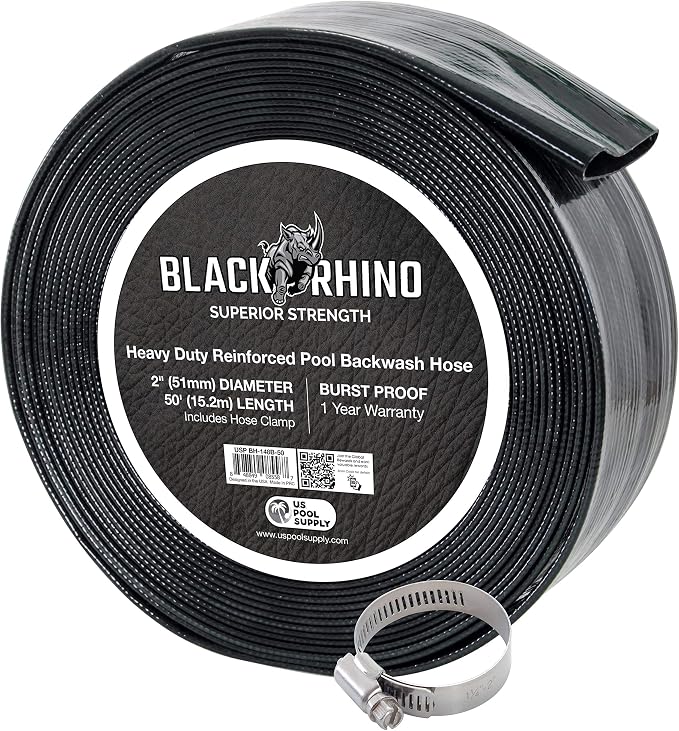 U.S. Pool Supply Pool Backwash Hose 2 Inch Diameter x 50 Feet by USPoolSupply