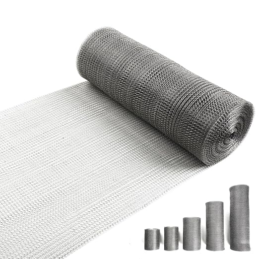 12" X 50 ft 304 Stainless Steel Mesh, Wire Mesh by RyxrhswzpStainlessSteelWireMeshforRodentPlantsGardenHouseandDIY