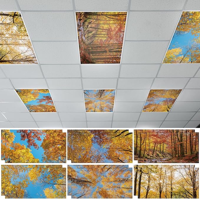 12 Pcs Fluorescent Light Covers by Wiooffen