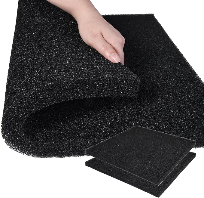 Hipanda 2 Pack Aquarium Bio Filter Sponge Pad 20"x20"x1", Bio Filter Media Foam by Unknown