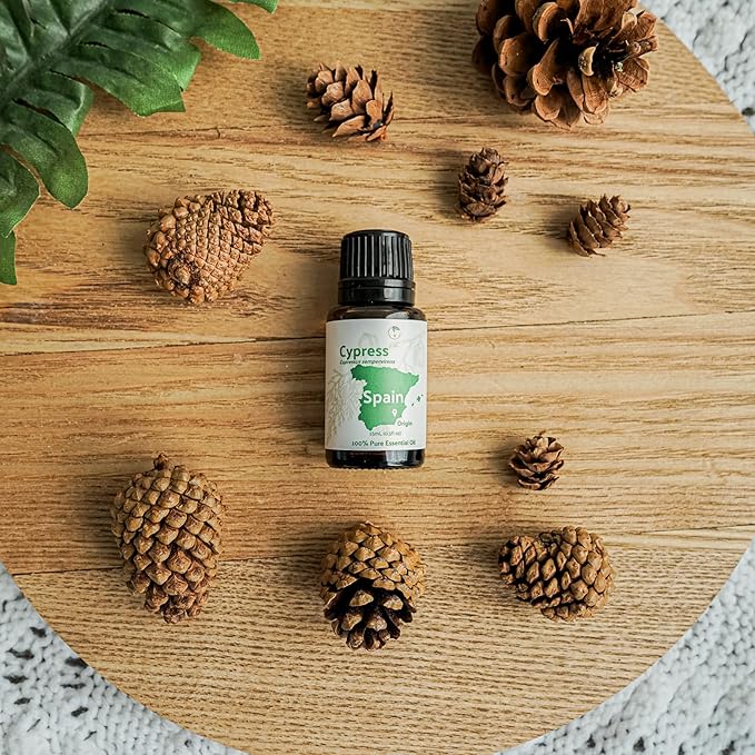 Cypress Essential Oil - Direct from Essential Oils SL in Mediterranean Spain - Aceite de Ciprés for Diffuser, 100% Pure Therapeutic Grade - Aromatheraphy, Skincare (22lbs)