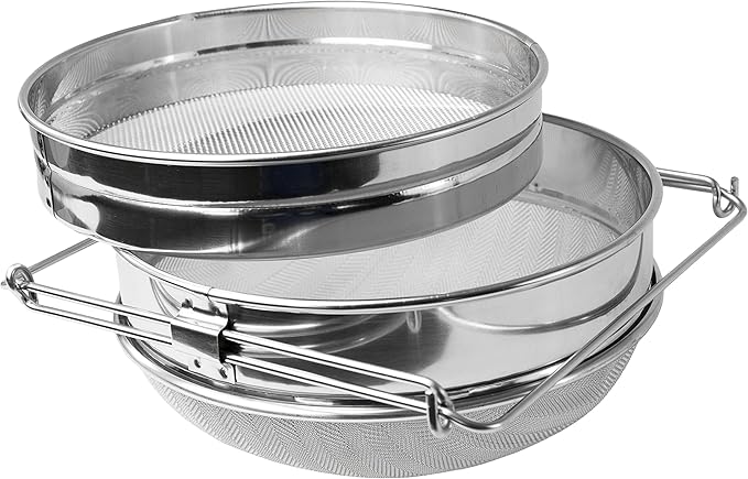 VIVO Stainless Steel Honey Strainer Double Sieve, Bee Keeping Equipment Filter by VIVO