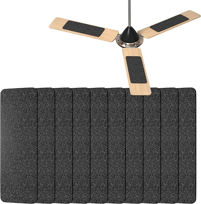 10 Pack Ceiling Fan Filters for Fan Blades, Activated Coconut Carbon Dust by Unknown