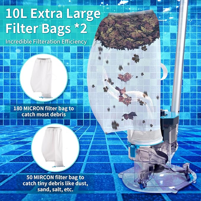 Cordless Pool Leaf Vacuum Cleaner - Image 3