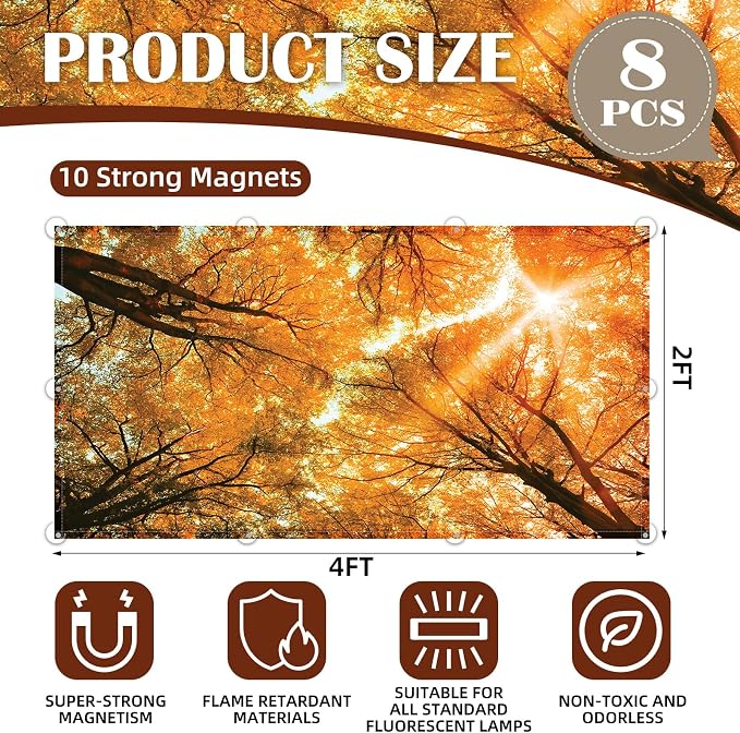 ANGSYLTH 8 Pcs Fluorescent Light Covers - Image 2