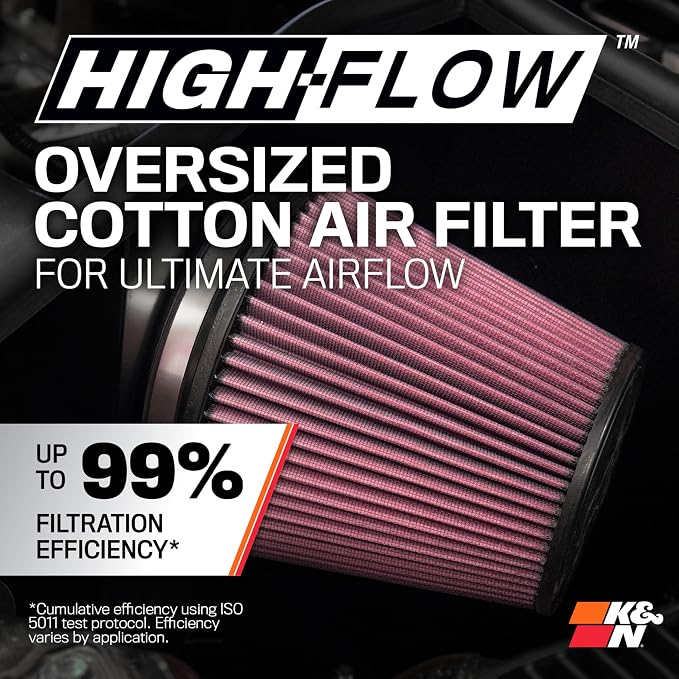 K&N Cold Air Intake System: High-Flow Air Filter, Increase Performance & - Image 5