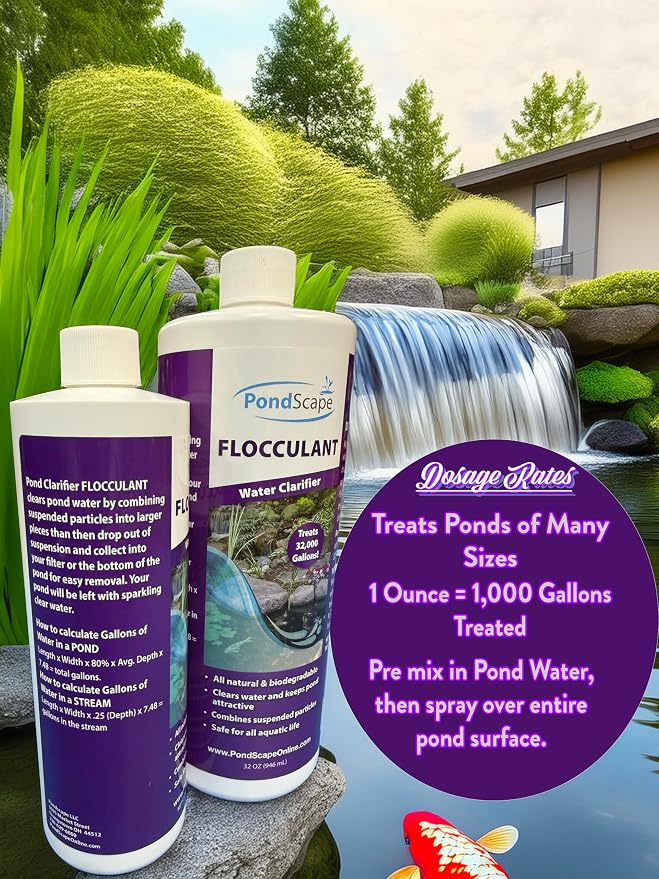 PONDSCAPE Pond Flocculant – Clears Cloudy & Murky Pond Water – Fast-Acting - Image 5