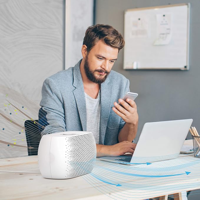 Pure Enrichment PureZone Breeze Tabletop 2-in-1 Air Purifier - Image 2