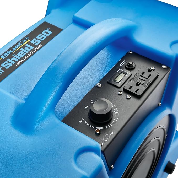BlueDri Air Shield 550 HEPA Air Scrubber, Water Damage Restoration Equipment - Image 9