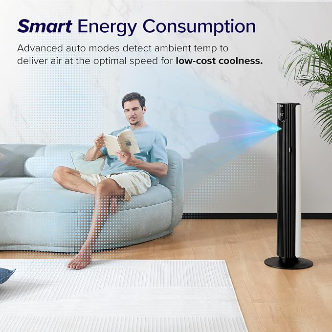 LEVOIT Smart 42 inch Tower Fan for Bedroom, DC motor, Oscillating - Image 5