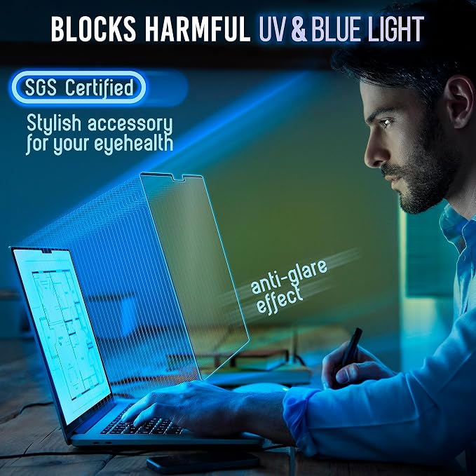 VINTEZ Magnetic Blue Light Screen Protector Compatible - Image 3