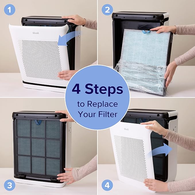 LEVOIT Genuine Vital 200S-P Air Purifier Smoke Remover Replacement Filter - Image 6